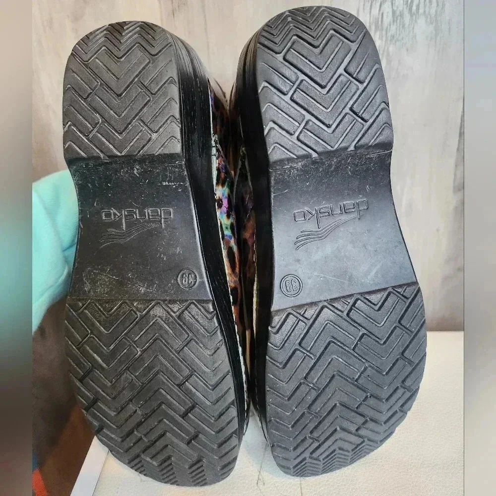 DANSKO Professional Leopard multi-Color Patent Wo… - image 7